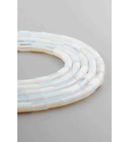 Opal Doğal Taş Parlak Silindir Kesim 5x8mm Dizi [AA]
