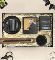 Premium Kahve Fincanı,Tütsü,Mum,Selamlıque Kahve Ve Fotoğraflı Çerçeve Hediye Seti
