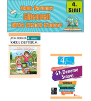 Ata 4.Sınıf Okula Yardımcı Tüm Dersler Okul Defterim- 6 lı Deneme Sınavı