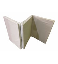 Katlanır Yer Yatağı Sünger Yatak KREM KIRÇILLI 80x180 Cm-7 CM Tek Kişilik