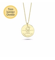 14 Ayar Altın Yeni Doğan Bebek Kolye