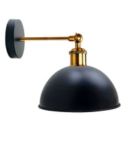 RİOLİGHT VİNTAGE1,RETRO1,RUSTİK1 SİYAH1 1XE27 ESKİTME DUYLU MASALLI TEKLİ DUVAR APLİK ŞAPKA ÇAP:23CM