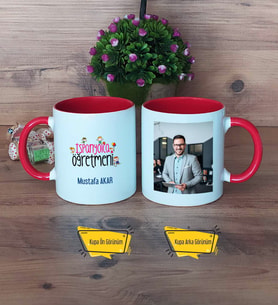 İspanyolca Öğretmeni Kupa Bardak Kırmızı Fotoğraflı Öğretmenler Günü Hediyesi
