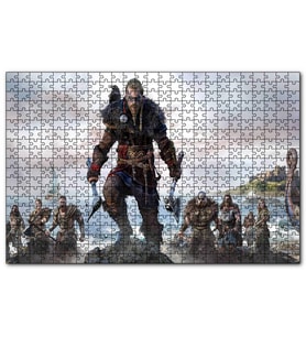 Cakapuzzle Assassins Creed Valhalla Karakterleri  Puzzle Yapboz MDF (Ahşap) (120 Parça)