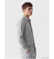 LCW Vision Yeşil Regular Fit Armürlü Erkek Gömlek