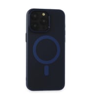 Apple İphone 15 Pro Max Kılıf Lodos Magneticsafe Mat Kapak - Mavi