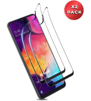 Samsung Galaxy A50 Crystal Seramik Nano Ekran Koruyucu Siyah (2 Adet) [Galaxy A50 ile Uyumlu Ekran Koruyucu - Siyah]