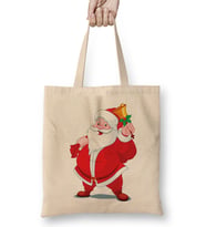 Yılbaşı Yeni Yıl Konseptli Noel Ayıcıklar 03 Bez Çanta Uzun Saplı
