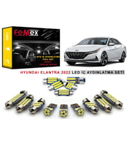 Hyundai Elantra 2022 LED İç Aydınlatma Ampul Seti FEMEX Parlak Beyaz