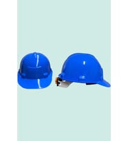 HDPE Baret EN 397 Standart İş Güvenliği Kaskı Kb580 Karam Vidalı (Mavi)
