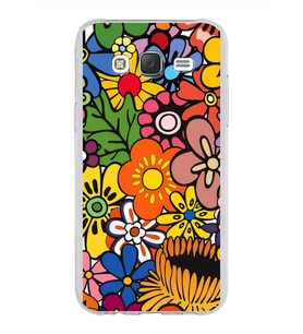 PrintiFy Samsung Galaxy J5 ile Uyumlu 1mm Slim Fit Retro Colors 2 Baskılı Şeffaf  Kılıf