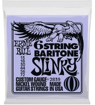 Ernie Ball P02839 Slinky 6-String Küçük Bilyalı Uçlu 29 5/8 Ölçekli Bariton Gitar Telleri, Ölçer 13-