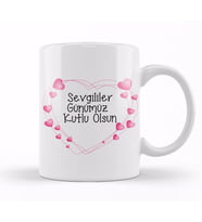 Sevgililer Günü Sevgiliye Hediye 082 Kupa Bardak Porselen