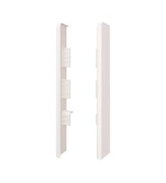 Espumo Suya Dayanıklı Kompozit Süpürgelik 10 cm Bitiş Kapağı Aksesuarı (1 Paket - 2 Adet) - Beyaz -