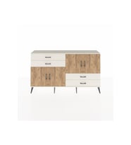 Arges Konsol 3 Raflı 4 Çekmeceli 4 Kapaklı 176x30x99 Aytaşı-Çam/Aytaşı