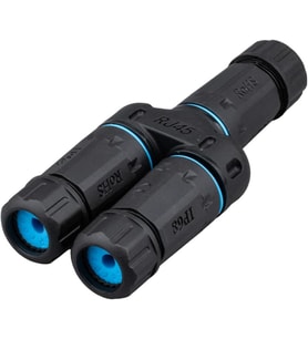 Su geçirmez IP68 Korumalı 1/2 Splitter Dişi + 2XDişi RJ45 Ethernet Konnektör Soketleri CAT6/CAT5E/CAT5 Network Ağ Kabloları