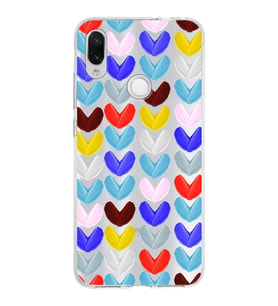 PrintiFy Xiaomi Redmi Note 7 ile Uyumlu 1mm Slim Fit Water Color 1 Baskılı Şeffaf  Kılıf