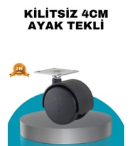Northcity 4 cm Kilitsiz Masa Ayağı - Sessiz ve Akıcı Hareket