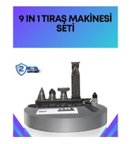 Mey İthalat® Çok Fonksiyonlu 9’u 1 Arada Tıraş Makinesi Şarjlı Saç Sakal Düzeltici