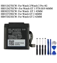 Huawei Watch  GT1 46 mm-GT1 42MM - GT2 46MM - GT2 42 MM - Watch1-Watch2 pro Uyumlu akıllı saat bataryası pili+ tamir set