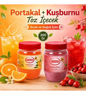 Portakal + Kuşburnu Toz Içecek ( Sıcak ve Soğuk İçim) 300 Gr