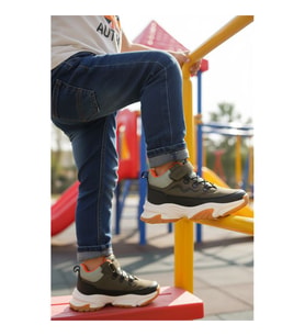 Cool Evil P Haki Kaymaz Taban Soğuğa Dirençli Cırtlı Unisex Çocuk Bot