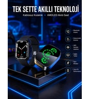 Dokunmatik Akıllı Saat Yeni Nesil Kulaklık Kampanyası ANC Özelliği Yüksek Ses Kaliteli