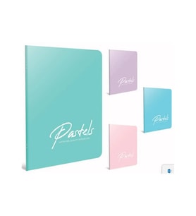 Gıpta Pastels Tel Dikişli PP Kapak Defter A4 60 yp Çizgili (Karışık)