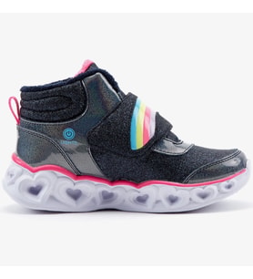 Skechers Heart Lights - Brilliant Rainbow Kız Çocuk Günlük Spor Ayakkabı Lacivert Pembe