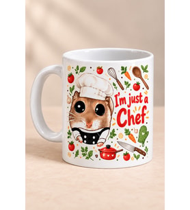 Kişiye Özel Aşçı Temalı Baskılı Beyaz Kupa - Aşçıya Hediye Bardak Fincan Mug