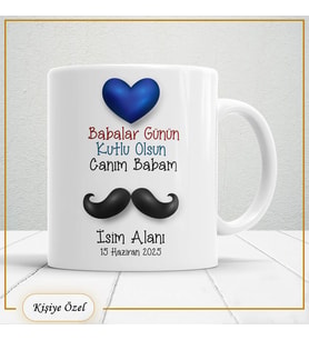 Babalar Günü Hediyesi – Kişiye Özel Kupa Bardak-baba79