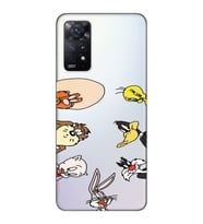Redmi Note 12 Pro 4G Uyumlu Bugs Bunny Tüm Karakterler Tasarımlı Şeffaf Telefon Kılıfı