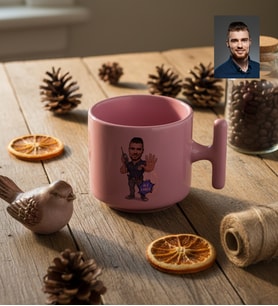 Kişiye Özel Karikatürlü Özel Güvenlik T Pastel Kupa Doğum Günü Hediyesi