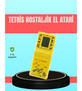 Retro Tetris El Aterisi – Pil ile Çalışan Taşınabilir Mini Oyun Konsolu