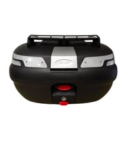 Motosiklet Arka Çanta SL 45 Litre Sırt Dayama ve Üst Bagaj Full Set Şeffaf Reflektör
