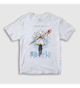 Presmono Unisex Çocuk Beyaz Mage Anime Manga Frieren T-Shirt 533059tt
