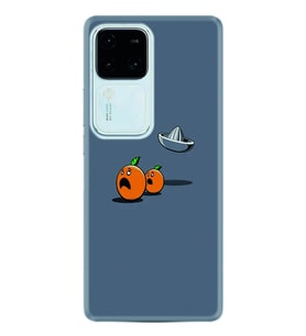 Vivo V30 Kılıf Desenli Silikon Orange Escape 1374