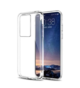 Huawei P40 Pro Kılıf Şeffaf Silikon Hibrit Case (Renksiz)