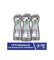 Cif Pro Çok Amaçlı Mineralli Krem Temizleyici 750 ml 3 Adet