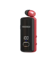 Vothoon Fineblue F580 Dijital Göstergeli Makaralı Titreşimli Bluetooth Kulaklık (Kırmızı)