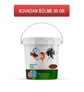 Pets Family Tropical Granulat Balık Yemi ( KOVADAN BÖLME ) 50 Gr