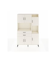 Arges Gardrop 9 Raflı 2 Çekmeceli 6 Kapaklı 132x30x195 Aytaşı-Aytaşı