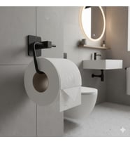 Metal Siyah Rulo Kağıt Havluluk Tuvalet Wc Kağıtlık Banyoda Şık tasarım