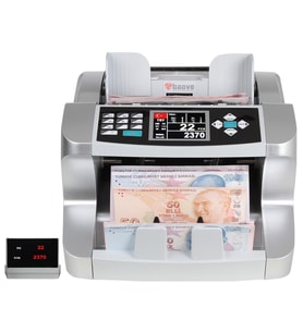 Baove GB9300 Pro Mix Karışık Para Sayma Makinesi ve  Sahte Yakalama - TL, Euro, Usd + Müşteri Ekranı