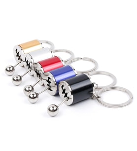Durukar® Hareketli Araba Vites Anahtarlık Altı Hız Manuel Vites Dişli Shifter Topuzu Metal Anahtarlı