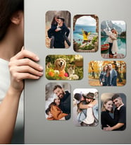 Kişiye Özel Ahşap Fotoğraflı UV Baskılı Magnet