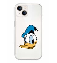 Apple iPhone 13 Uyumlu Kapak Donald Duck Tasarımlı Şeffaf Silikon Kılıf