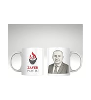 Applucky Ümit Özdağ Zafer Partisi Baskı Kupa Bardak (Beyaz)