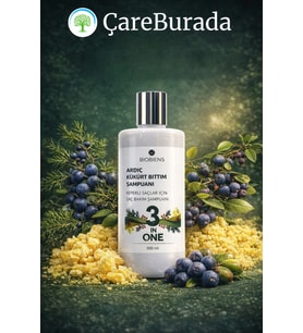 ÇareBurada Ardıç Kükürt Bıttım Şampuan 3IN1 Kepekli Saçlar için Saç Bakım Şapmupanı 300 ml