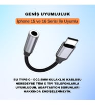 Type-C To 3.5mm Aux Dönüştürücü Type-C To 3.5mm Kulaklık Dönüştürücü Ses Dönüştürücü Kablo